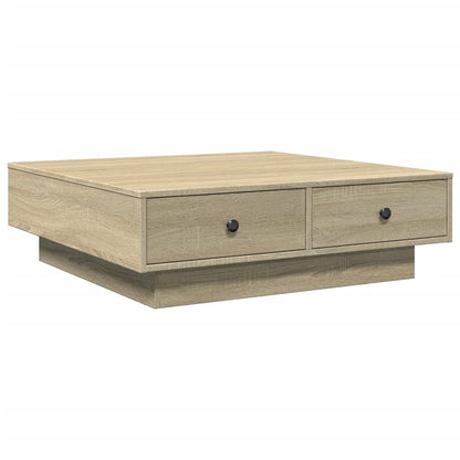 Coffee Table Sonoma Oak 90x90x28 cm Engineered Wood