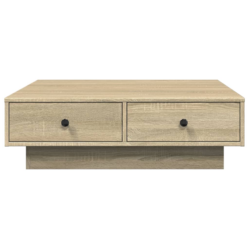 Coffee Table Sonoma Oak 90x90x28 cm Engineered Wood