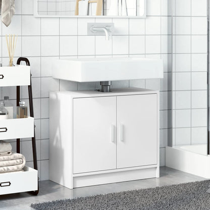 Sink Cabinet White 63x29x55 cm Engineered Wood