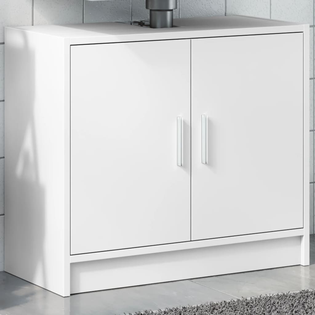 Sink Cabinet White 63x29x55 cm Engineered Wood