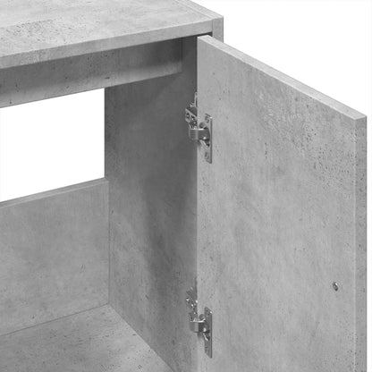 Sink Cabinet Concrete Grey 63x29x55 cm Engineered Wood