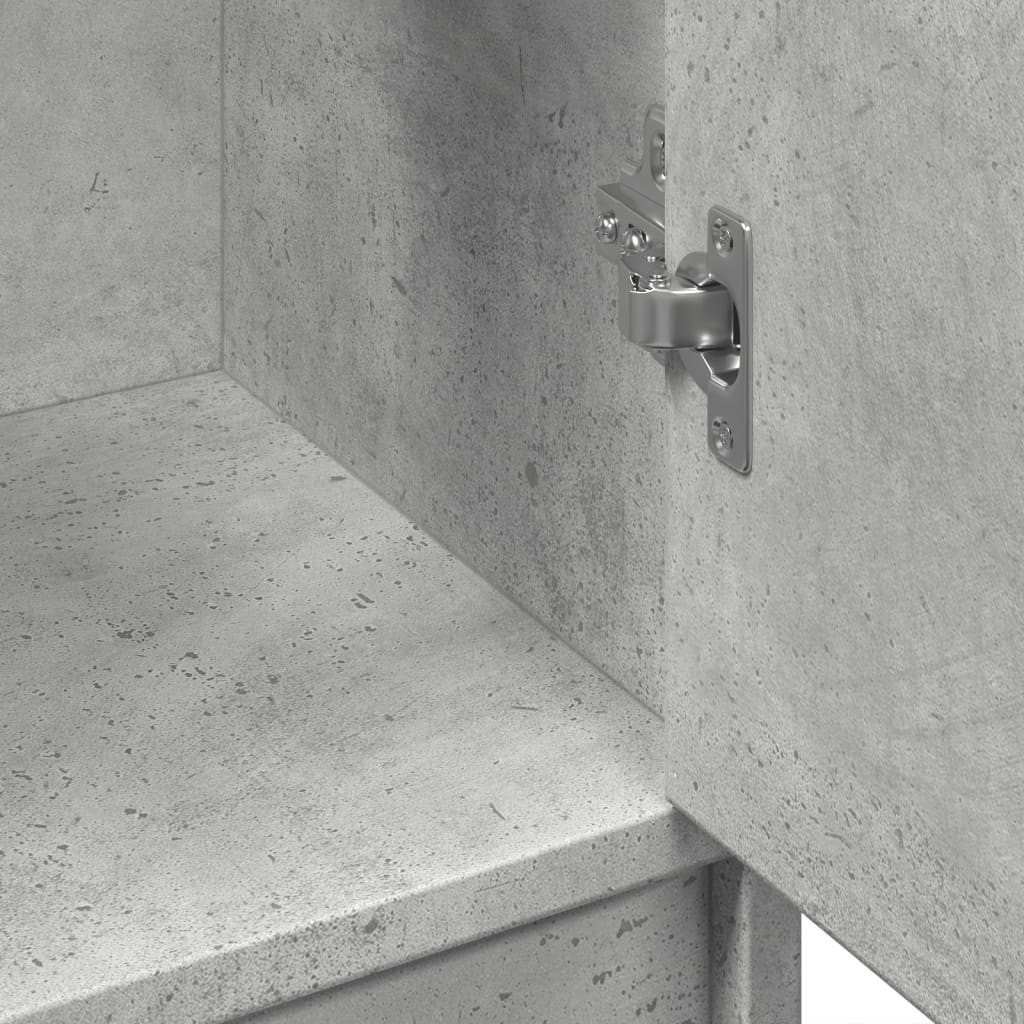 Sink Cabinet Concrete Grey 63x29x55 cm Engineered Wood