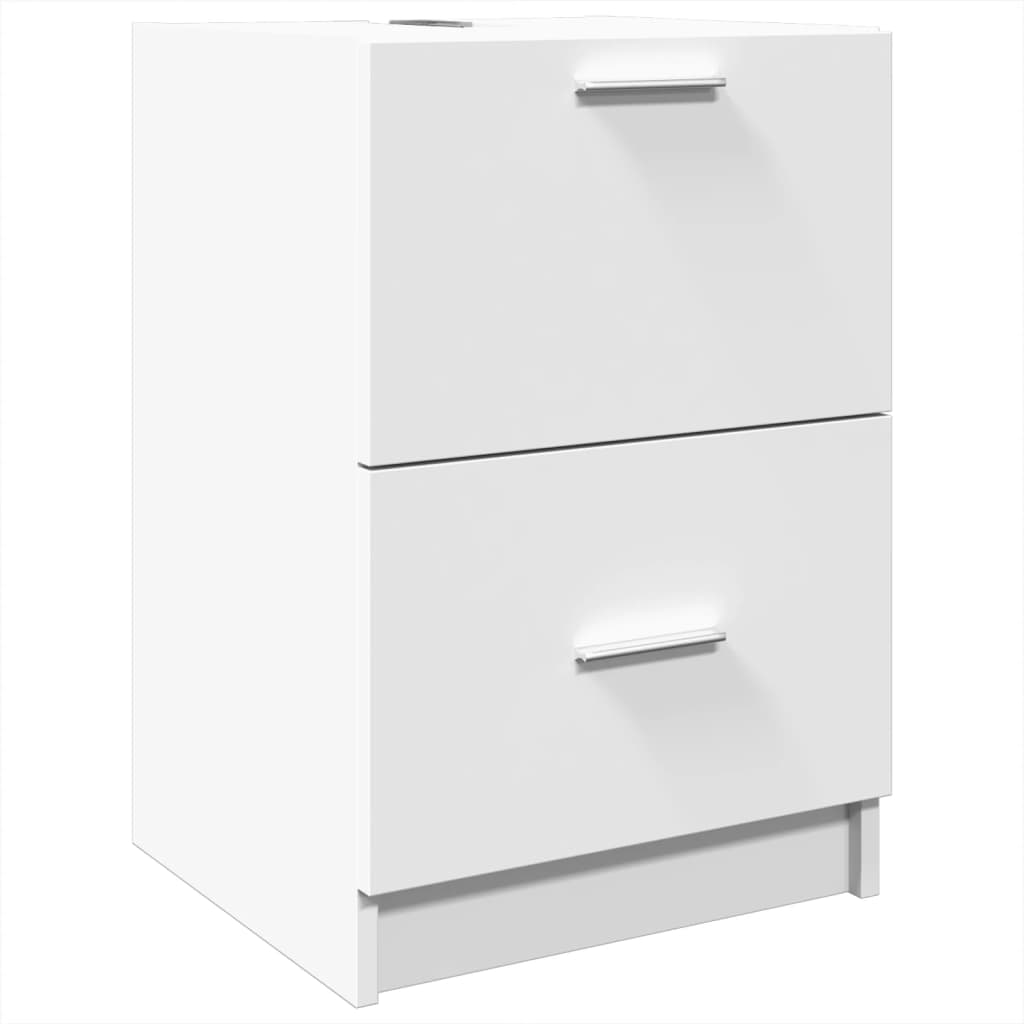 Sink Cabinet White 40x37x59 cm Engineered Wood