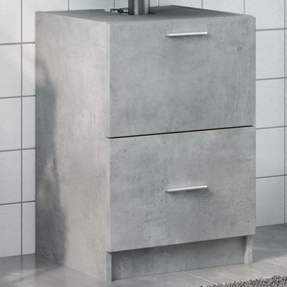 Sink Cabinet Concrete Grey 40x37x59 cm Engineered Wood