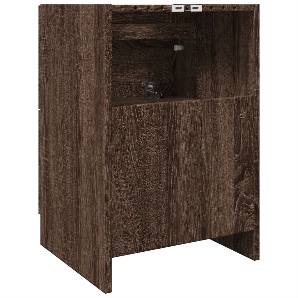 Sink Cabinet Brown Oak 40x37x59 cm Engineered Wood