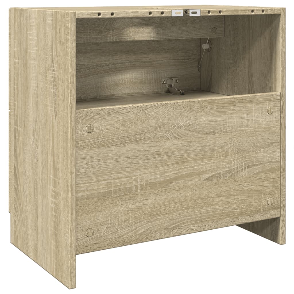 Sink Cabinet Sonoma Oak 59x37x59 cm Engineered Wood