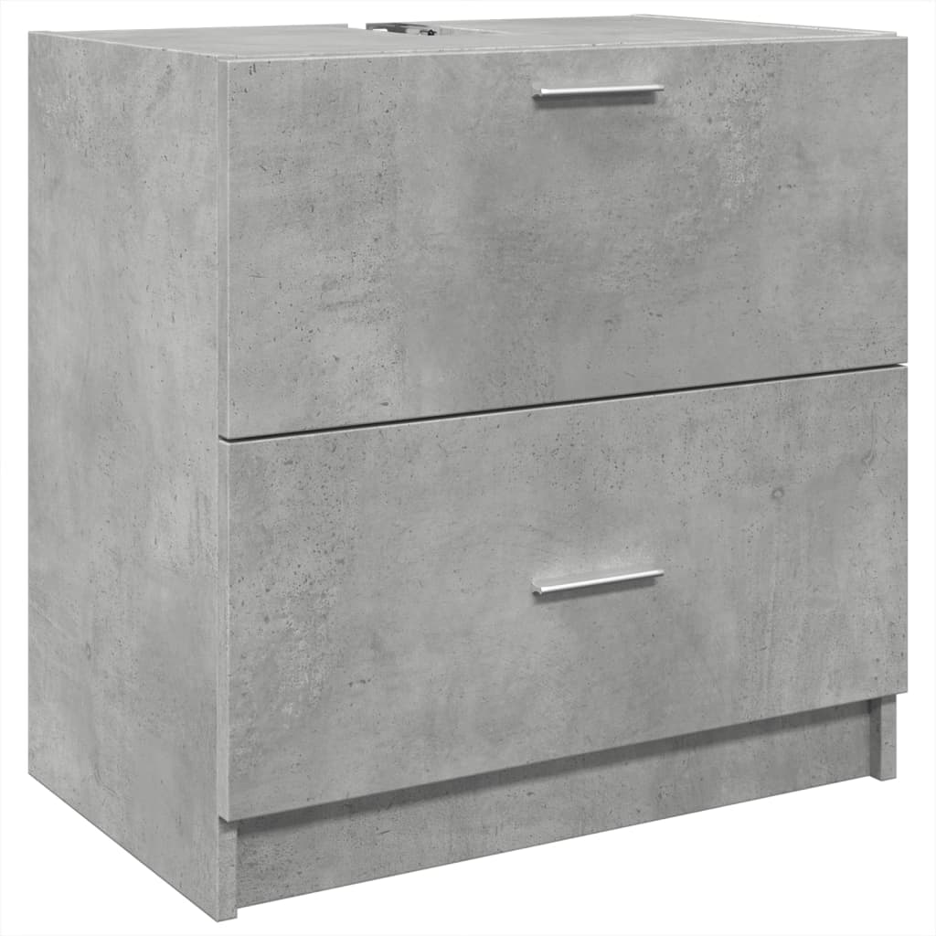 Sink Cabinet Concrete Grey 59x37x59 cm Engineered Wood