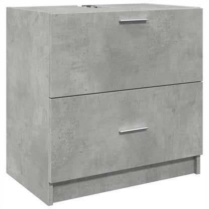 Sink Cabinet Concrete Grey 59x37x59 cm Engineered Wood