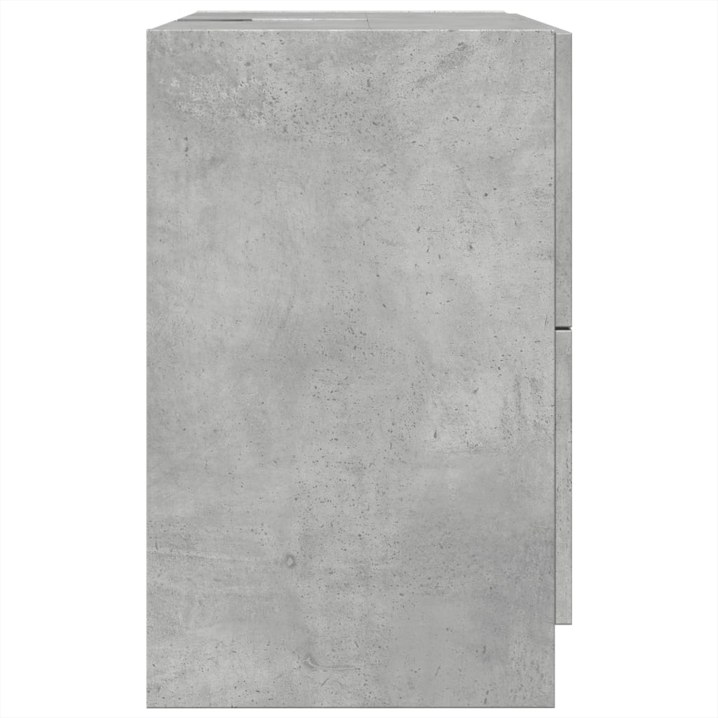 Sink Cabinet Concrete Grey 59x37x59 cm Engineered Wood