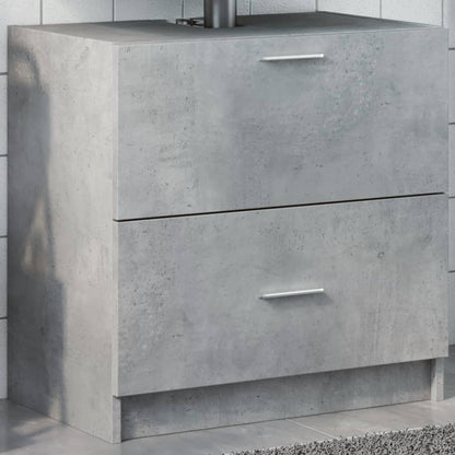 Sink Cabinet Concrete Grey 59x37x59 cm Engineered Wood