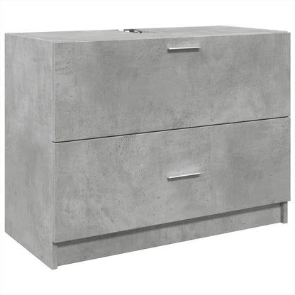 Sink Cabinet Concrete Grey 78x37x59 cm Engineered Wood