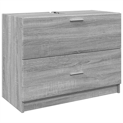 Sink Cabinet Grey Sonoma 78x37x59 cm Engineered Wood