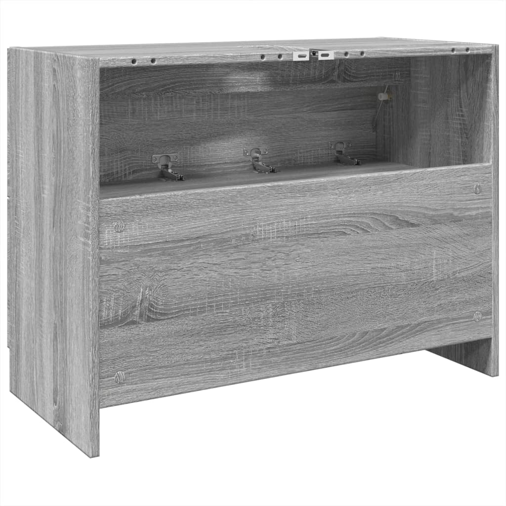 Sink Cabinet Grey Sonoma 78x37x59 cm Engineered Wood