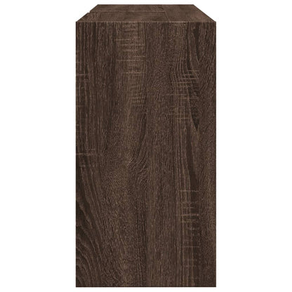 Sink Cabinet Brown Oak 90x29x55 cm Engineered Wood