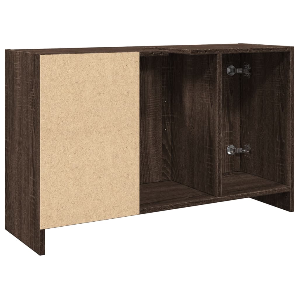 Sink Cabinet Brown Oak 90x29x55 cm Engineered Wood