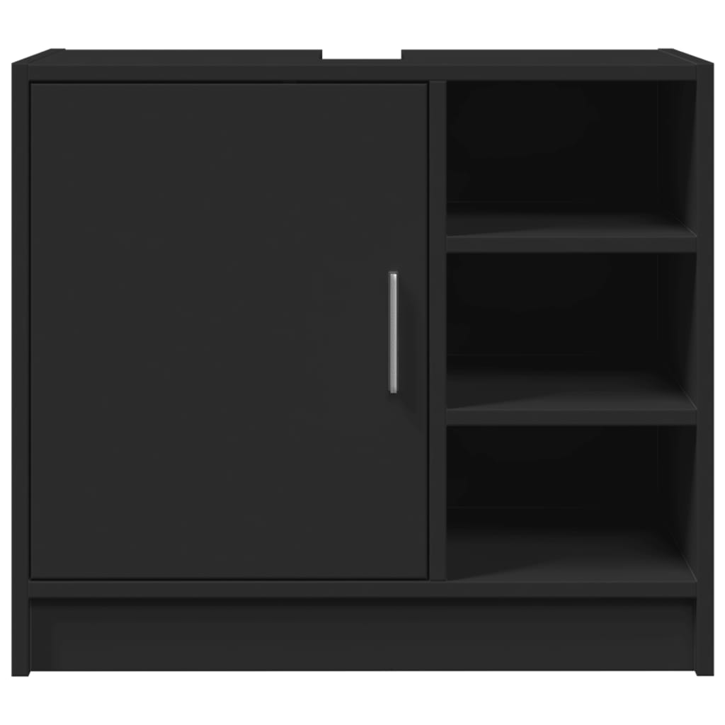 Sink Cabinet Black 63x29x55 cm Engineered Wood