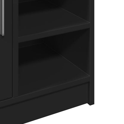 Sink Cabinet Black 63x29x55 cm Engineered Wood