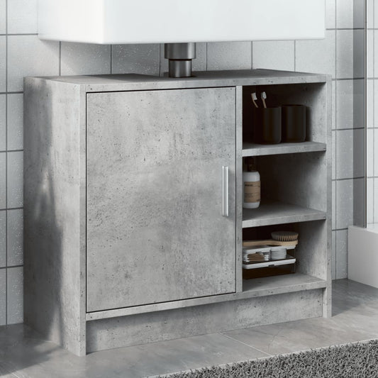 Sink Cabinet Concrete Grey 63x29x55 cm Engineered Wood