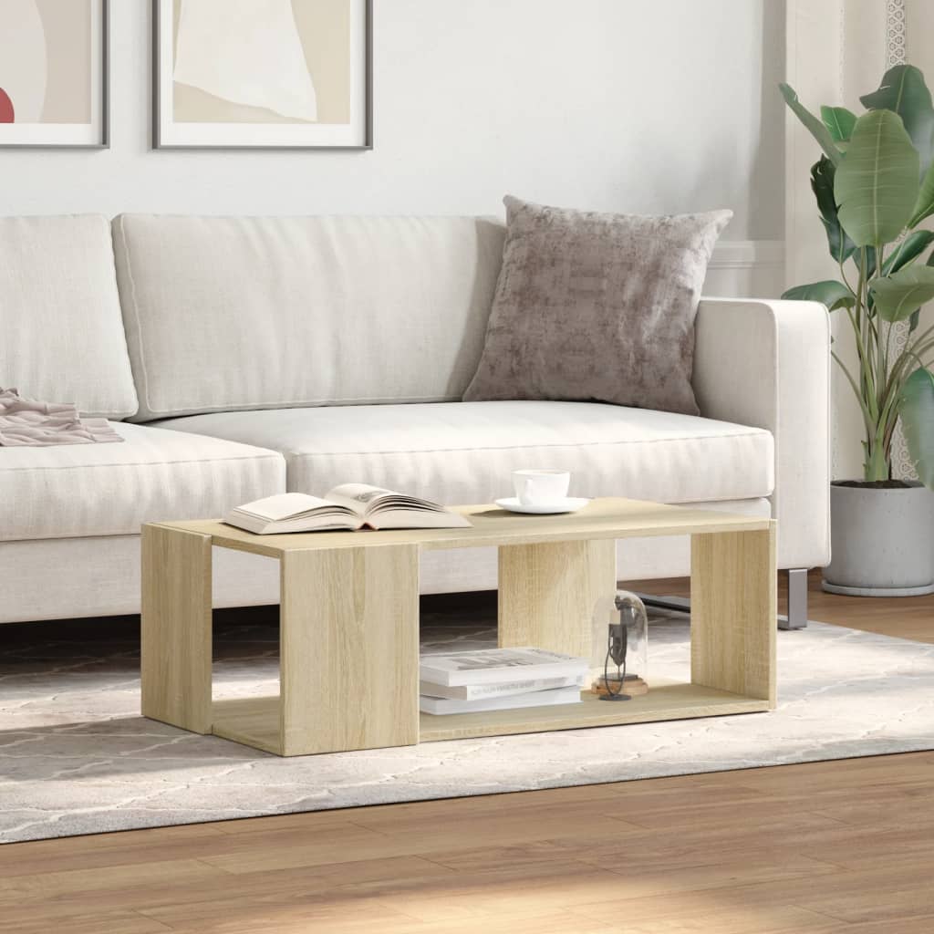 Coffee Table Sonoma Oak 89.5x48x30 cm Engineered Wood