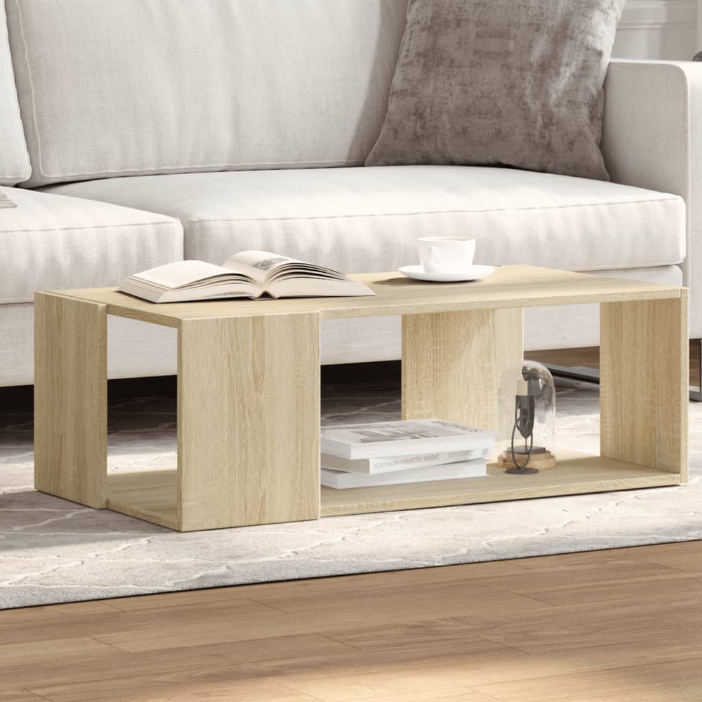 Coffee Table Sonoma Oak 89.5x48x30 cm Engineered Wood