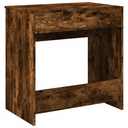 Dressing Table with Mirror Smoked Oak 73x46.5x120 cm