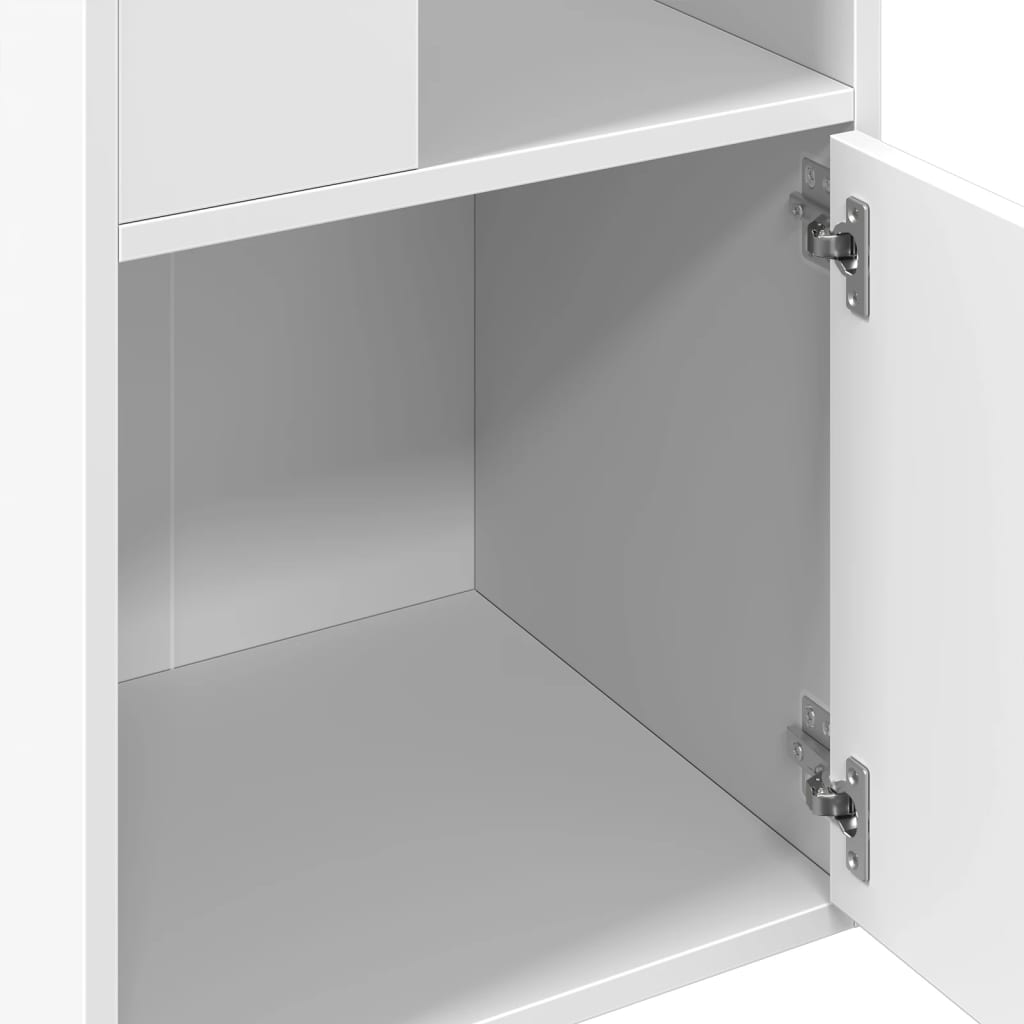 Bookcase White 40x36x189 cm Engineered Wood