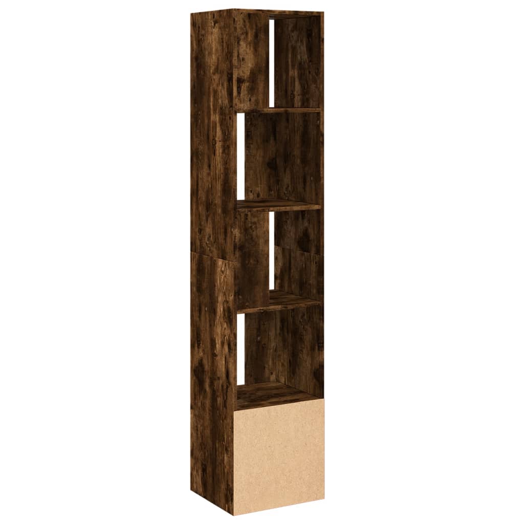 Bookcase Smoked Oak 40x36x189 cm Engineered Wood