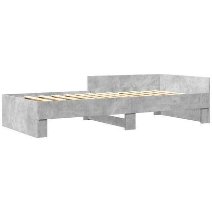 Bed Frame without Mattress Concrete Grey 100x200 cm Engineered Wood