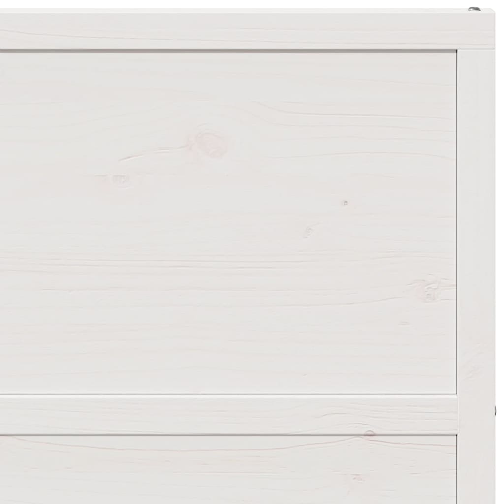 Barn Door White 100x208 cm Solid Wood Pine