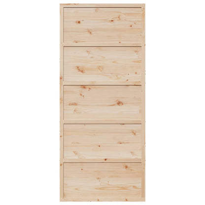 Barn Door 90x208 cm Solid Wood Pine