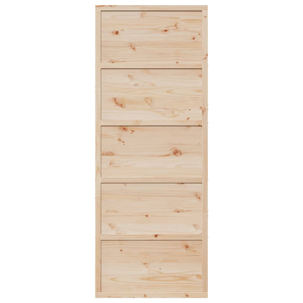 Barn Door 80x208 cm Solid Wood Pine