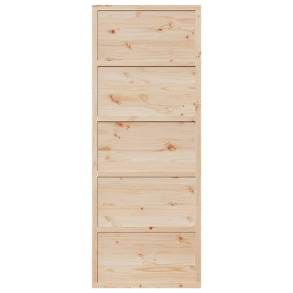 Barn Door 80x208 cm Solid Wood Pine