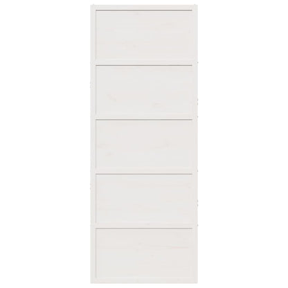 Barn Door White 80x208 cm Solid Wood Pine