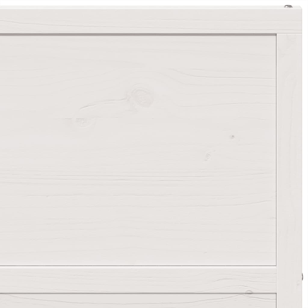 Barn Door White 80x208 cm Solid Wood Pine