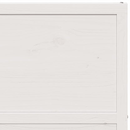 Barn Door White 80x208 cm Solid Wood Pine