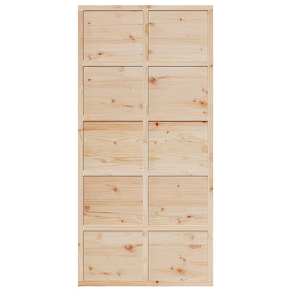 Barn Door 100x208 cm Solid Wood Pine