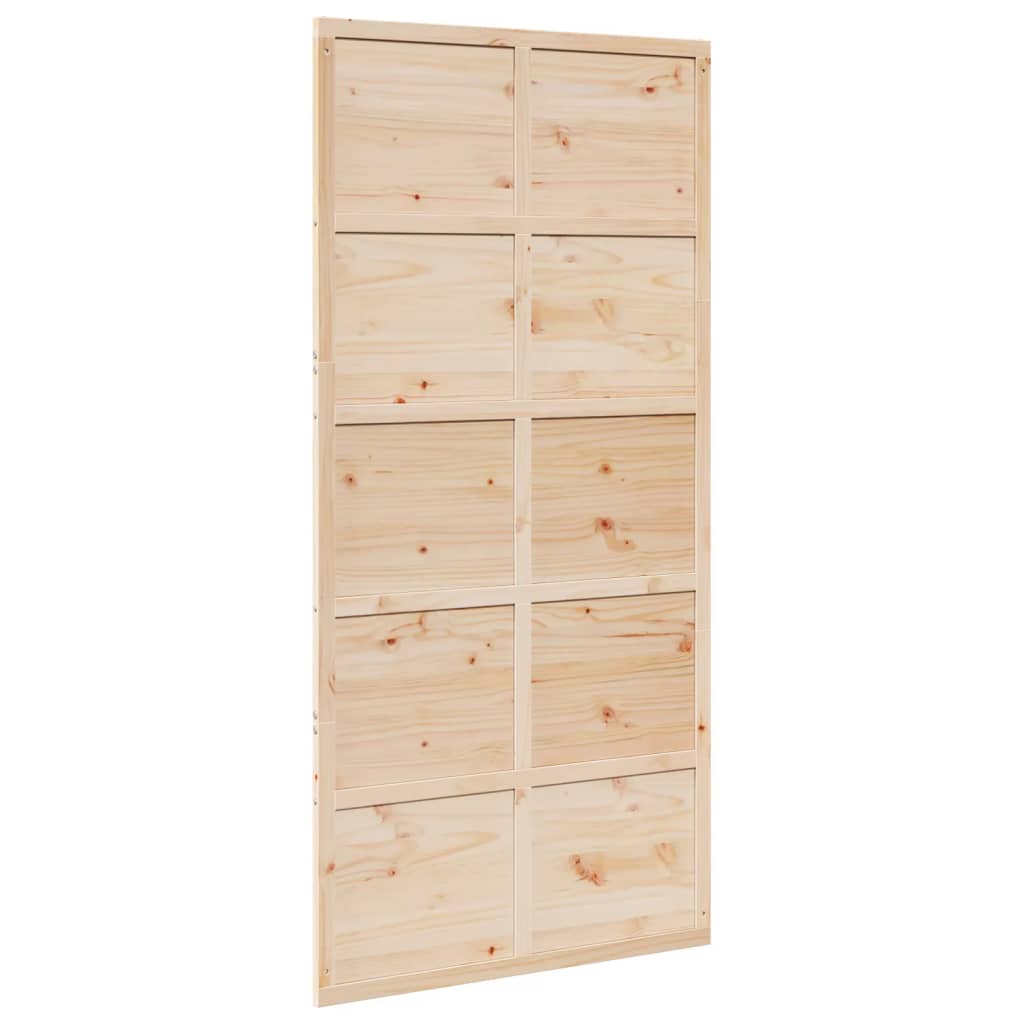 Barn Door 100x208 cm Solid Wood Pine