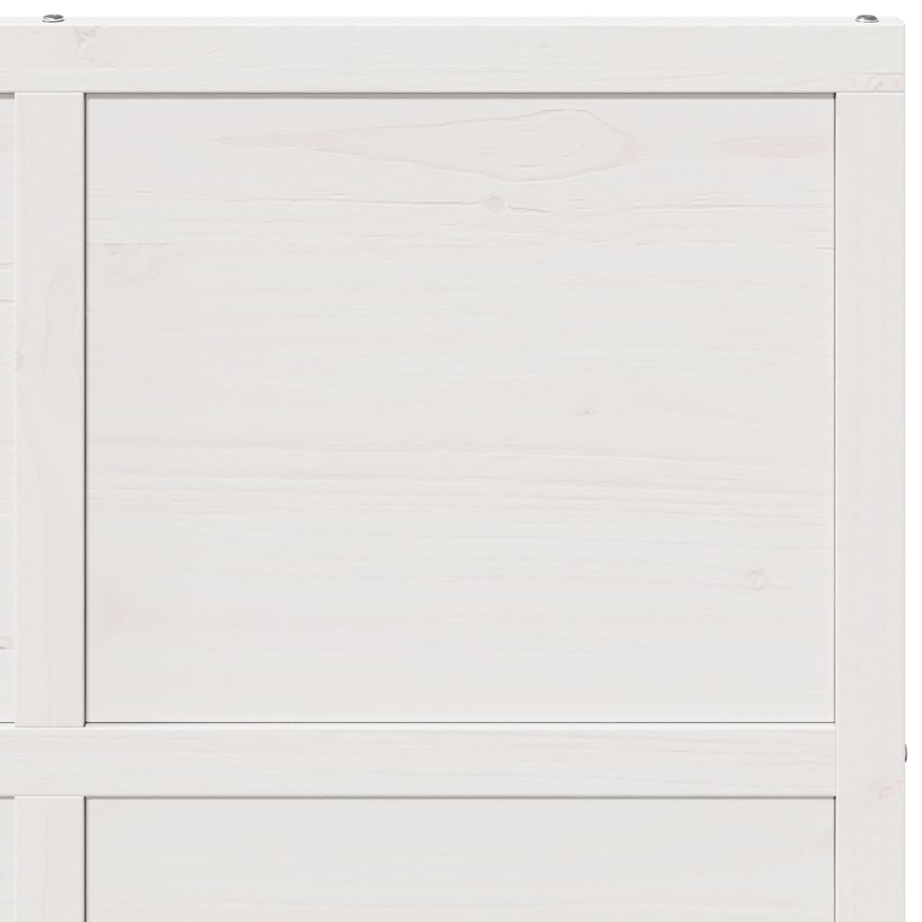 Barn Door White 100x208 cm Solid Wood Pine