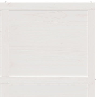 Barn Door White 100x208 cm Solid Wood Pine