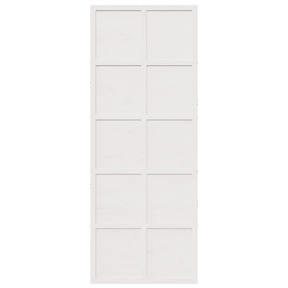 Barn Door White 80x208 cm Solid Wood Pine