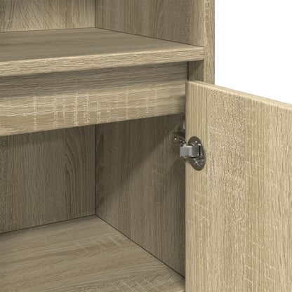 Bathroom Cabinet Sonoma Oak 30x30x183.5 cm Engineered Wood