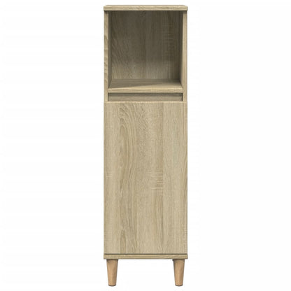 Bathroom Cabinet Sonoma Oak 30x30x100 cm Engineered Wood