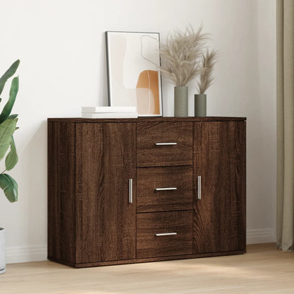 Sideboard Brown Oak 90.5x29.5x65 cm Engineered Wood