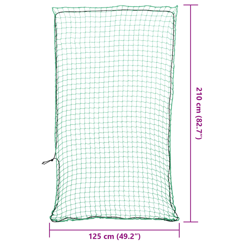 Trailer Net with Elastic Rope Green 2.1x1.25 m PP