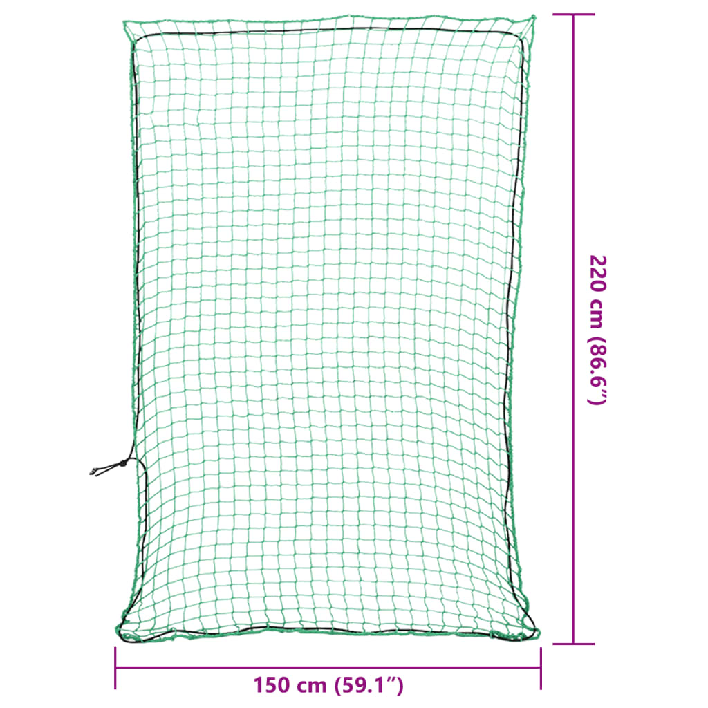 Trailer Net with Elastic Rope Green 2.2x1.5 m PP