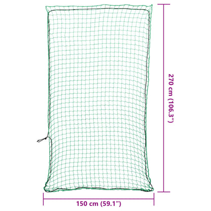 Trailer Net with Elastic Rope Green 2.7x1.5 m PP