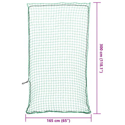 Trailer Net with Elastic Rope Green 3x1.65 m PP