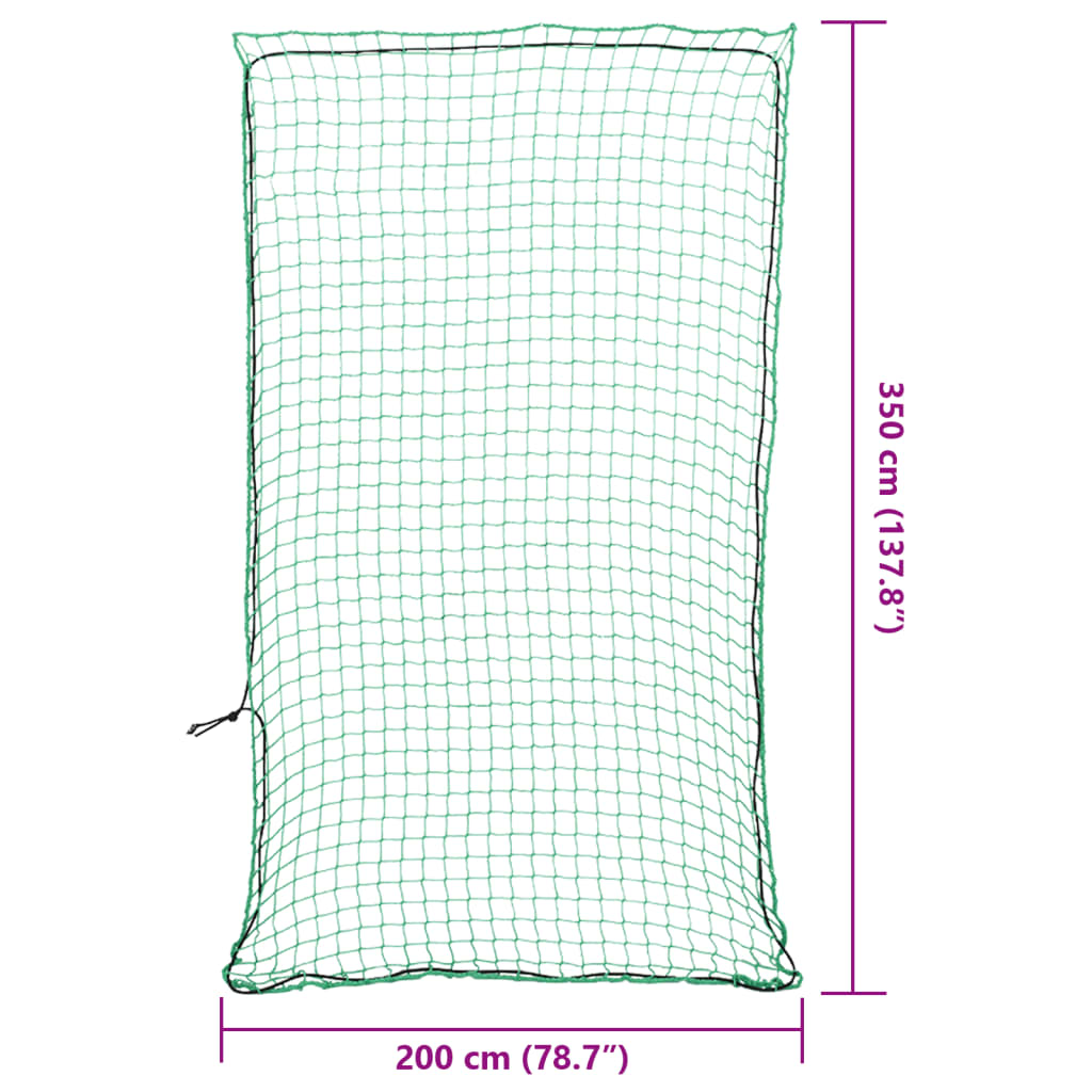 Trailer Net with Elastic Rope Green 3.5x2 m PP