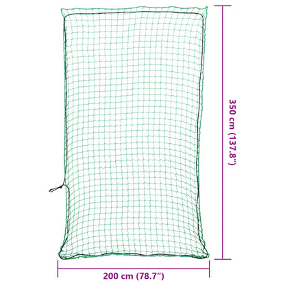 Trailer Net with Elastic Rope Green 3.5x2 m PP