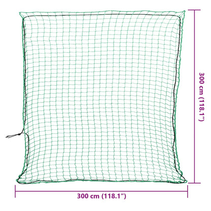 Trailer Net with Elastic Rope Green 3x3 m PP